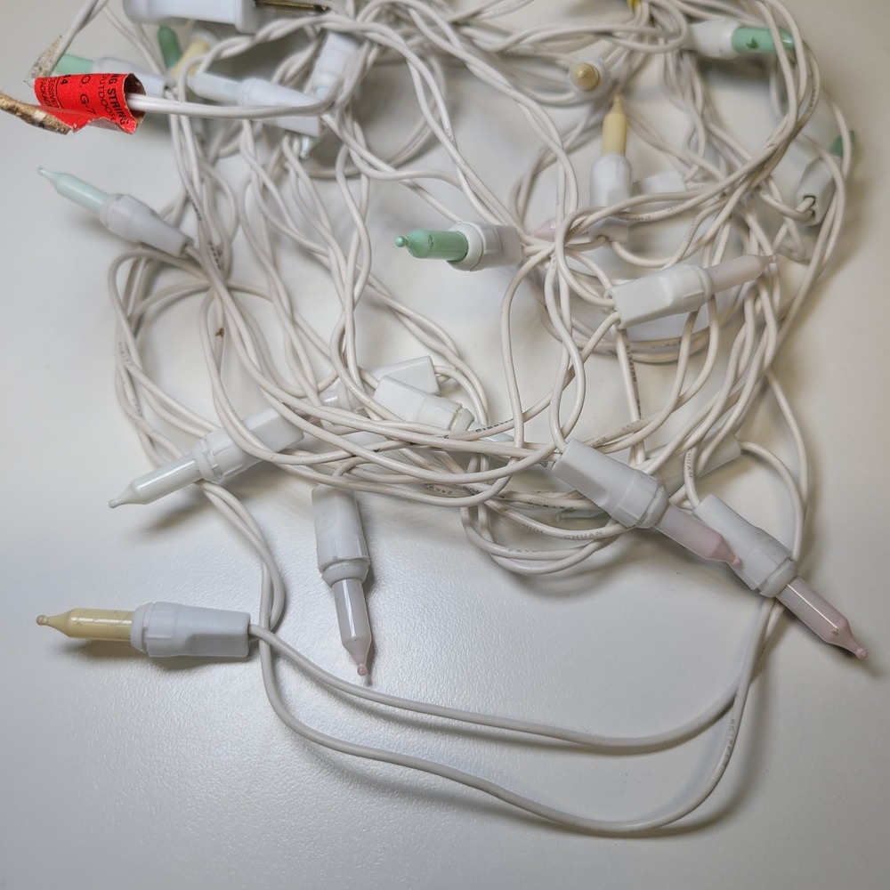 Pastel Easter String Lights White Wire Small Mini Bulbs Spring Decor - Picture 5 of 6